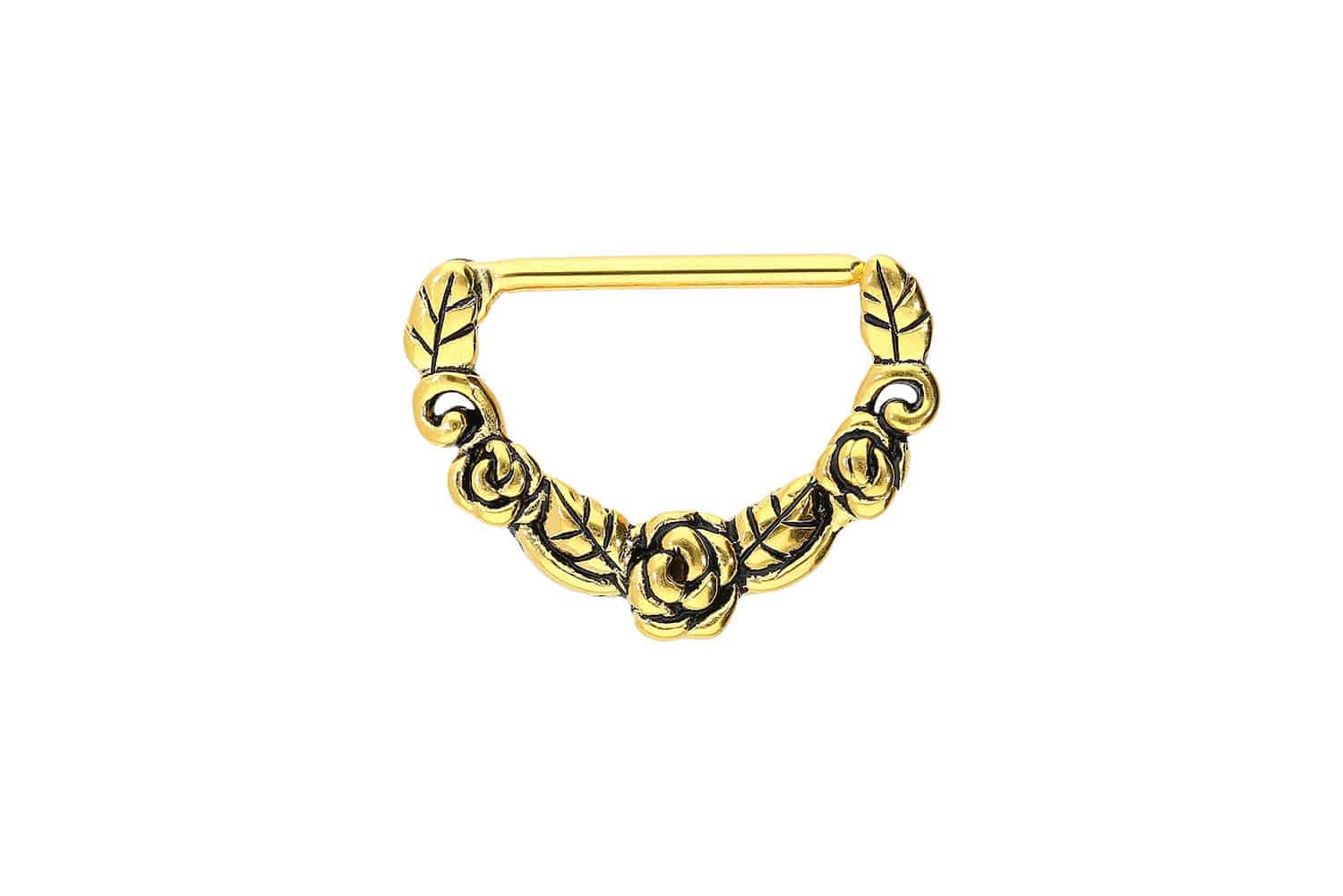 Chirurgenstahl Nippelpiercing Clicker ROSEN ++SALE++
